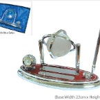 Exclusive-Golf-Clock-Globe-w-Pen-K1303-380